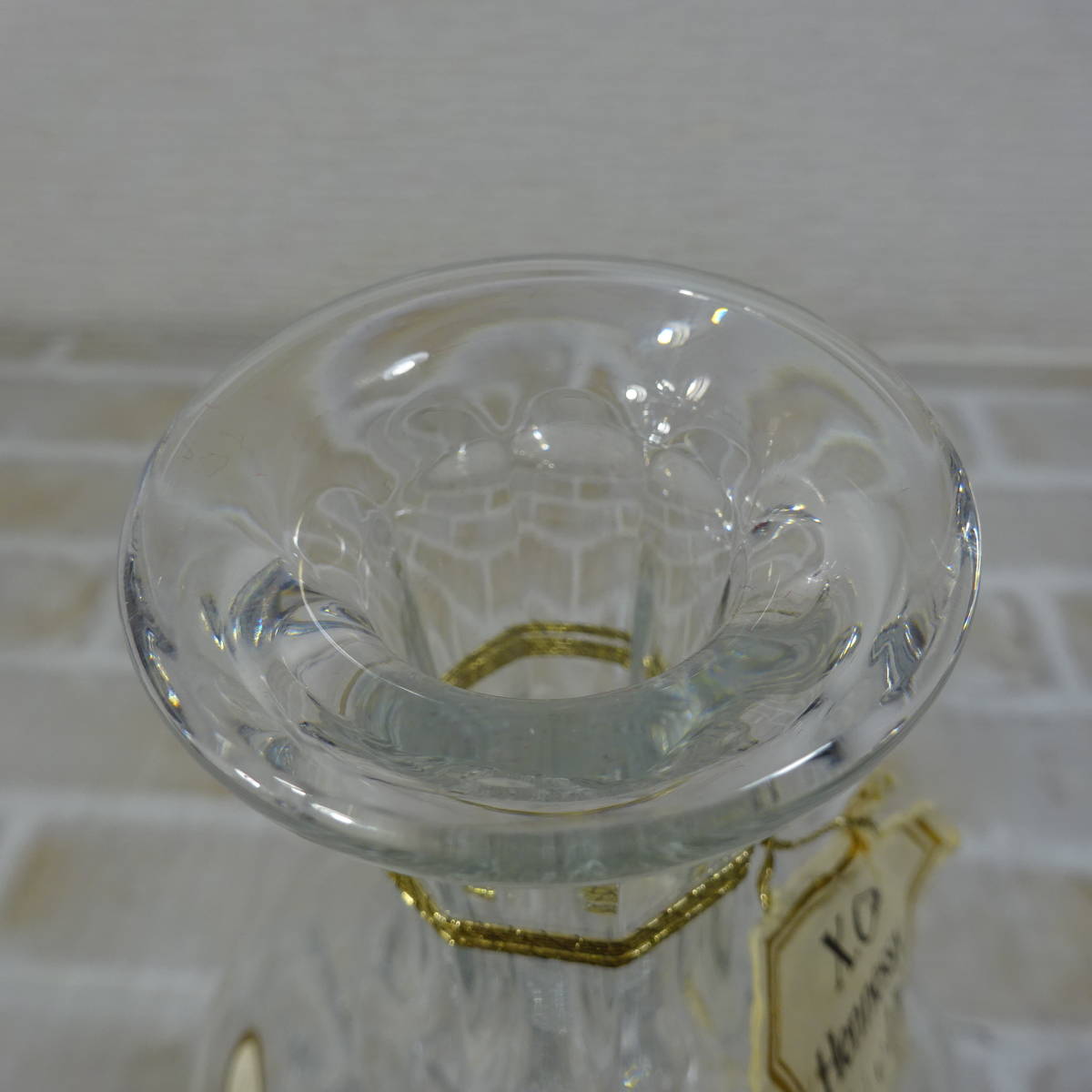 0903Y 【空き瓶】 HENNESSY XO Carafe Baccarat ヘネシーXO カラフェ バカラ 箱あり_画像5