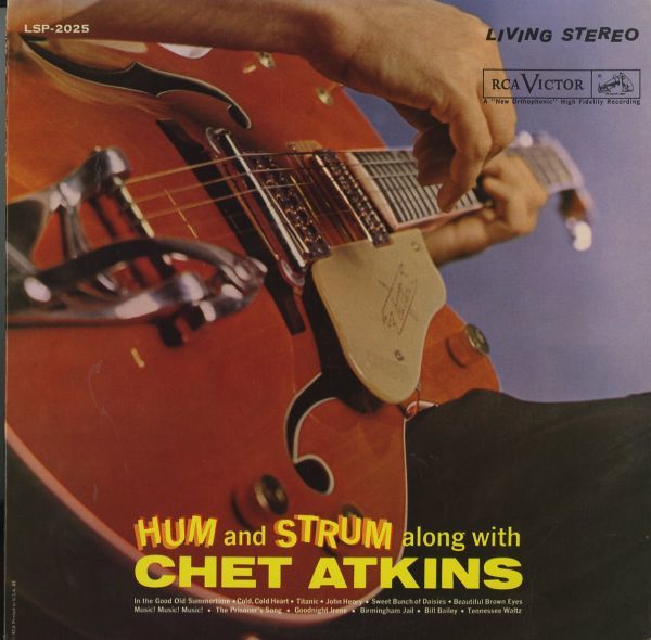US61年プレスLP 深溝ラべル Chet Atkins / Hum And Strum Along With Chet Atkins【RCA Victor LSP-2025】チェット・アトキンス グレッチ_画像1