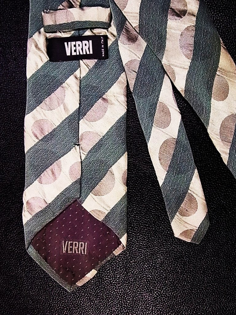 【美品のみ】限定出品！■№1657■ブランド ベリー【VERRI】 ネクタイ■_画像3