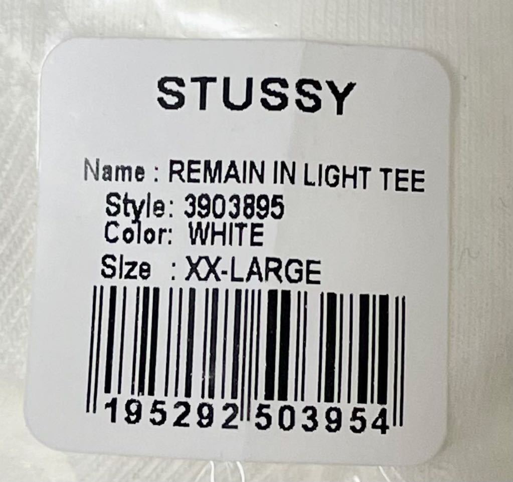 STUSSY TALKING HEADS REMAIN IN LIGHT TEE WHITE XXL サイズ