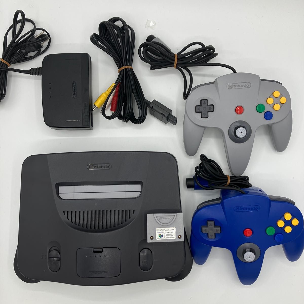 動作確認済み】NINTENDO64 ニンテンドー64 一式 コントローラー2点