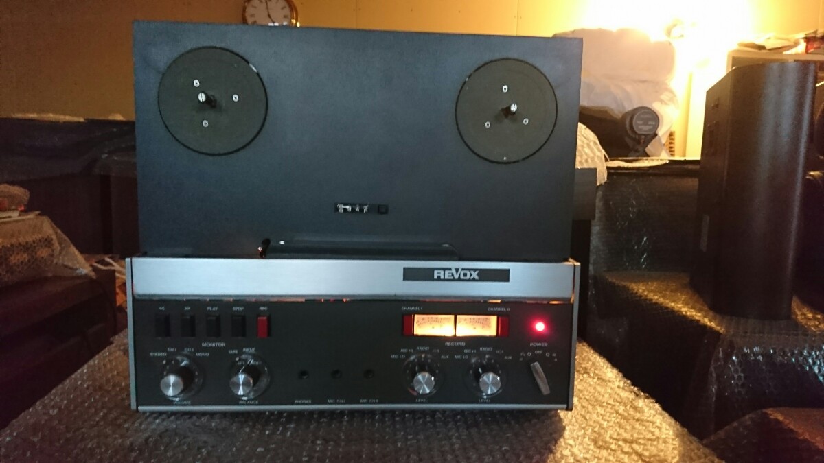 オープンリールデッキREVOX A77動作確認済みですが難有り品_画像1