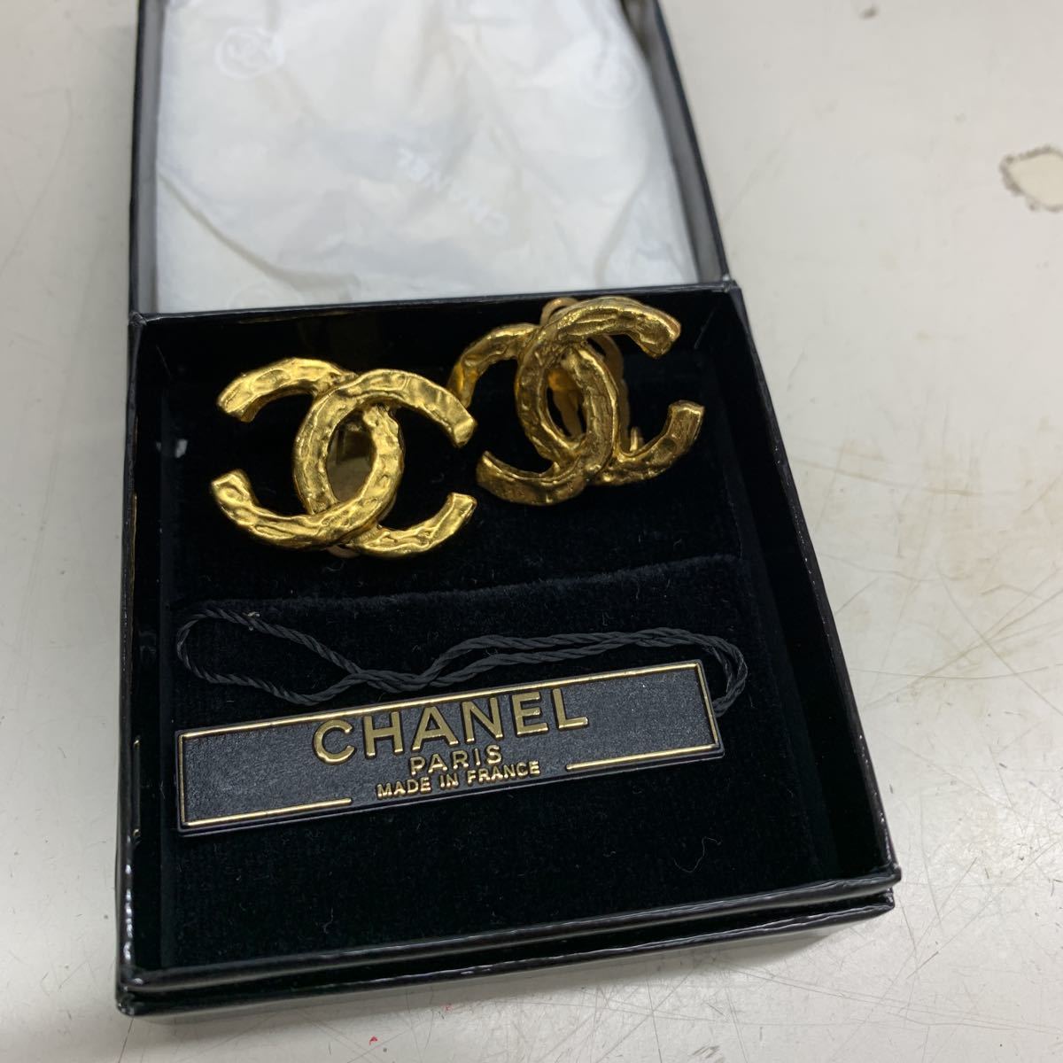 B3529【ヴィンテージ】CHANEL シャネル　イヤリング　ココマーク