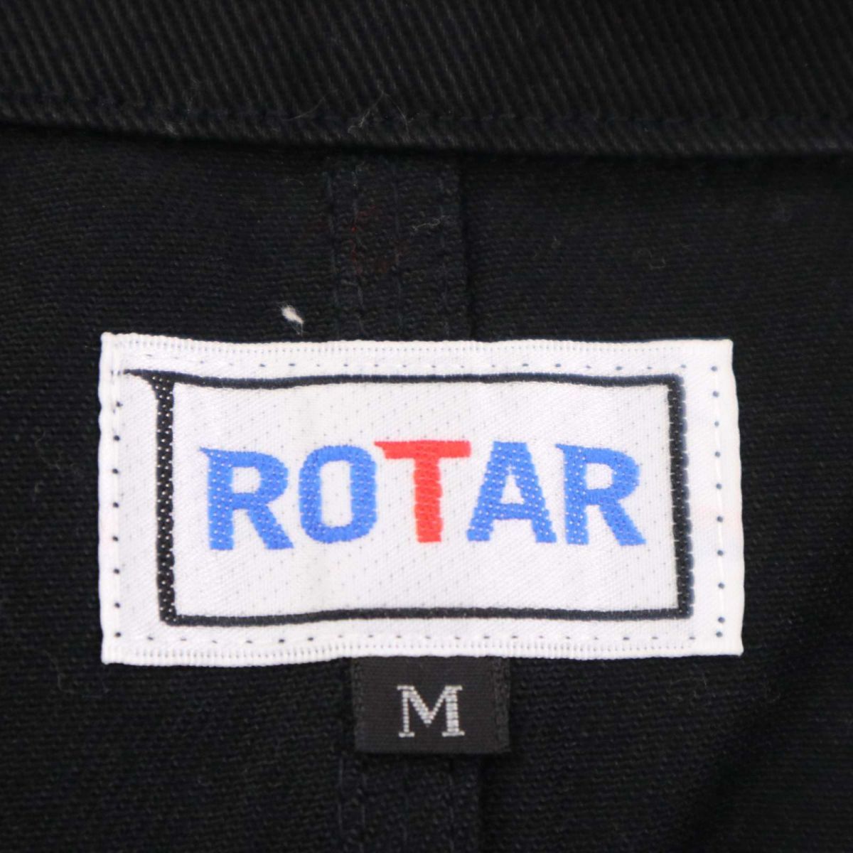 Rotar ローター 通年 コットン ツイル ワーク ジャケット & ストレート パンツ 上下セットアップ Sz.M　メンズ 黒 日本製　I3T01136_9#O_画像4