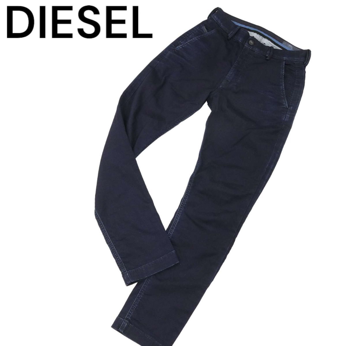 DIESEL ディーゼル 【SLIM-CHINO-M-NE】ストレッチ スリム スウェット デニム パンツ ジョグ ジーンズ Sz.26　メンズ　I3B00606_9#R_画像1