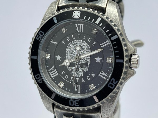送料無料 VOLTAGE ヴォルテージ 腕時計 BURN チェーンベルト VO-023AS-02M