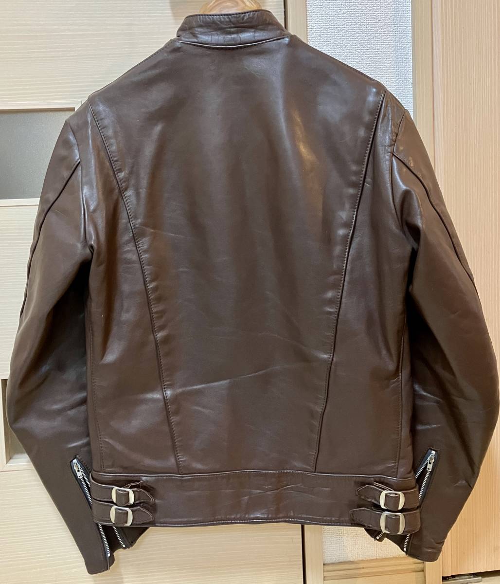 ☆70's Lewis Leathers ルイスレザー スーパースポーツマン 36 ブラウン / GARCONS RRL belstaff_画像2