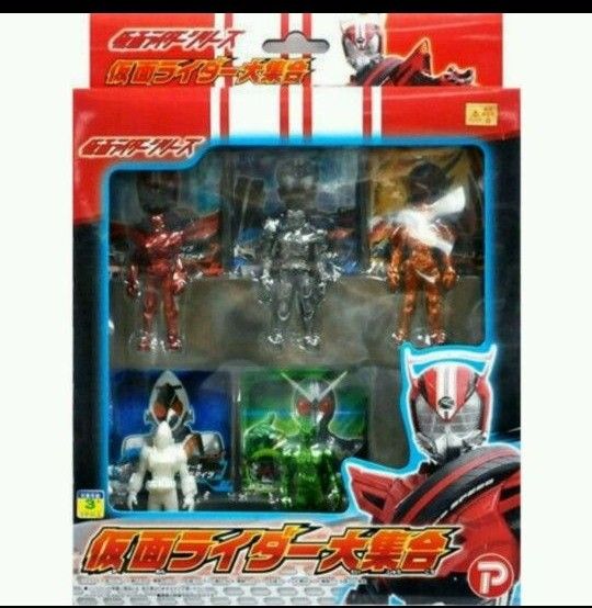 仮面ライダー大集合185709 フィギュア 5体 カード5枚 台座 仮面ライダー大集合185709 フィギュア 5体 カード5枚 台座