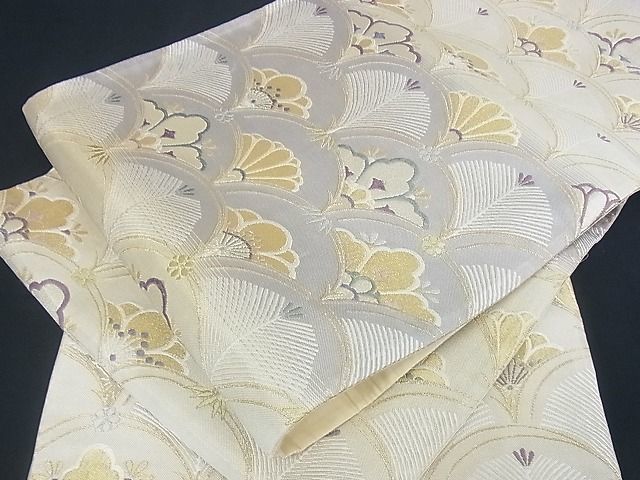 人気商品!】 平和屋2□極上 六通柄袋帯 唐織 松寿 金糸 逸品 kh610