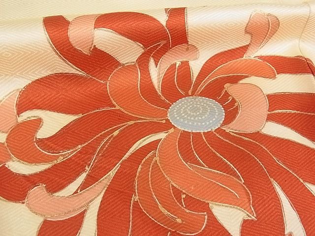 平和屋-こころ店■豪華振袖　駒刺繍　草花文　金彩　着丈158cm　裄丈63cm　正絹　逸品　A-ck4718_画像7