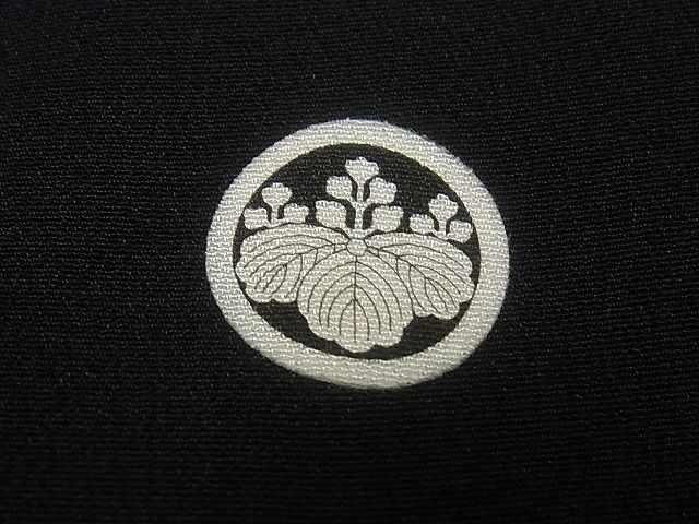 平和屋2■豪華黒留袖　駒刺繍　檜扇鼓花文　金彩　逸品　mz1998_画像8