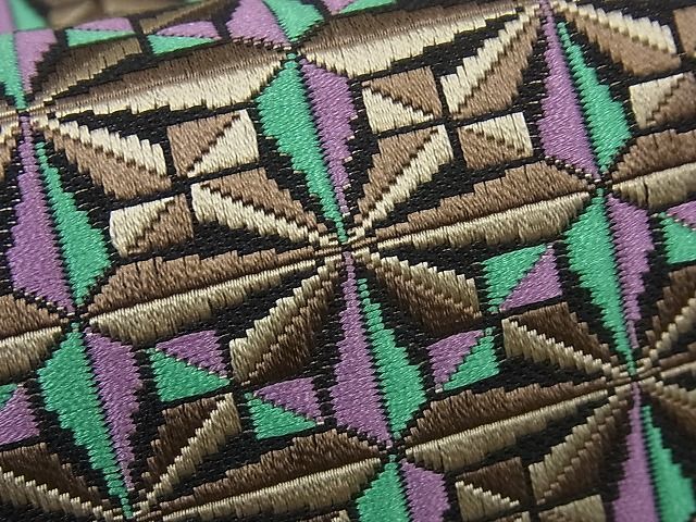  flat peace shop 1# finest quality genuine . front Hakata woven . size Nagoya obi cut . pattern excellent article 3s4568