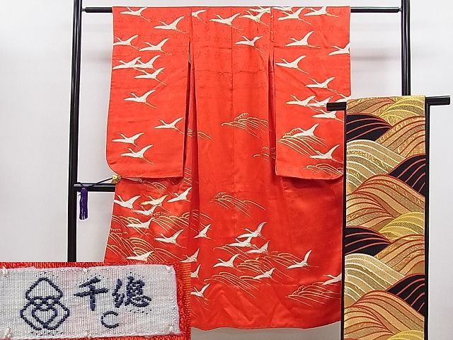 高品質 平和屋1□極上 創業460年・千總 七五三 女の子 7歳 祝着・帯