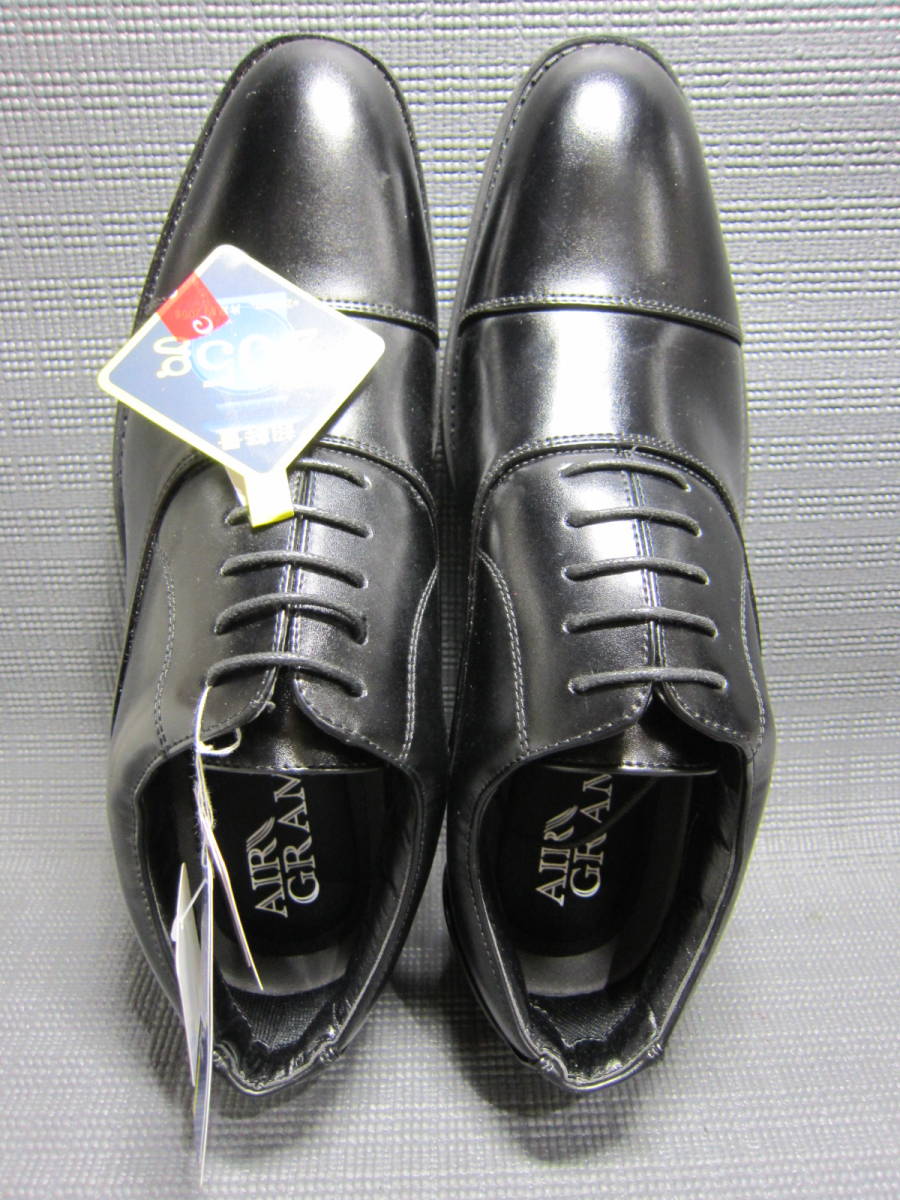 新品タグ付き　AIR GRAM　超軽量　ビジネスシューズ　紳士靴　25EEE　黒　S2309C_画像5