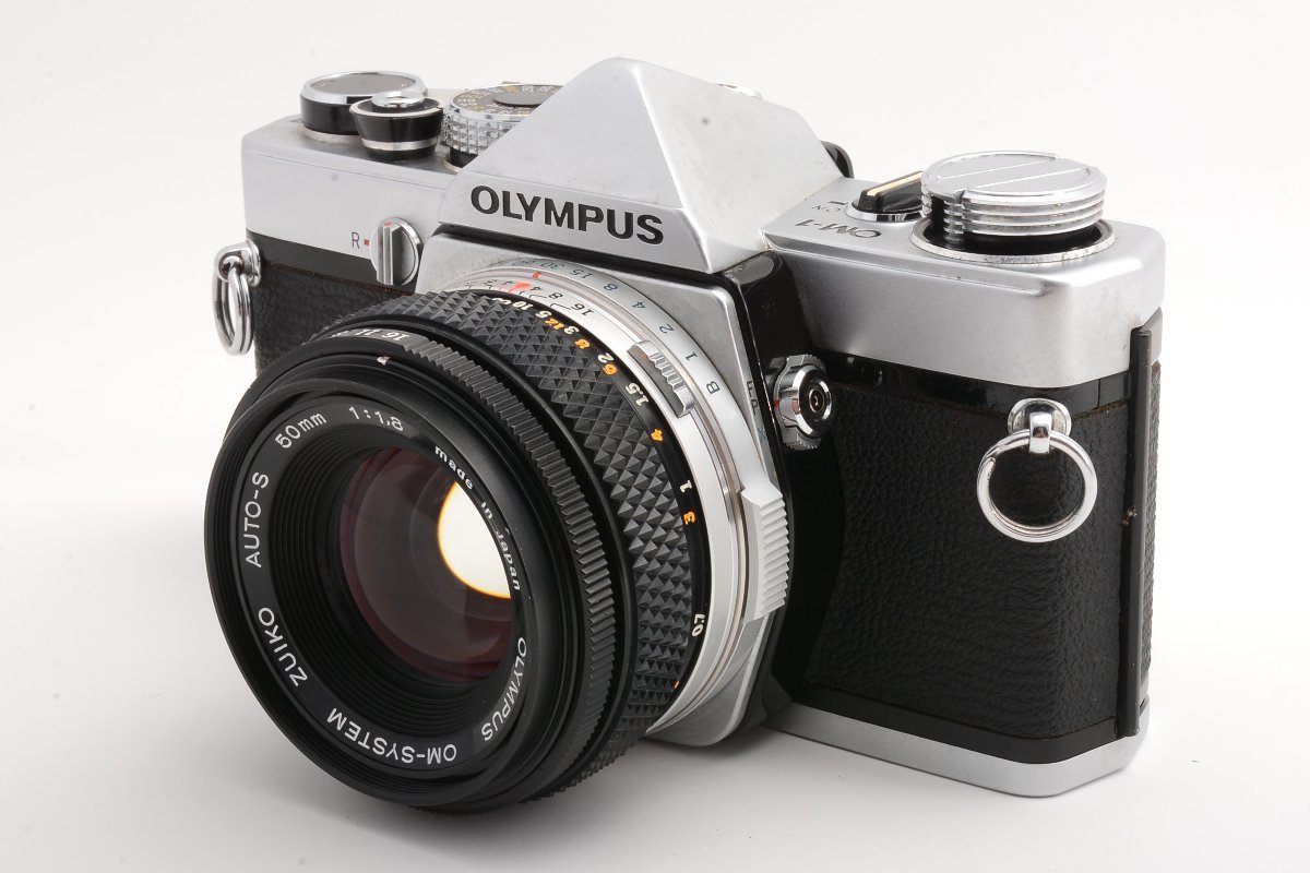 安い シルバー OM-1 オリンパス 【現状渡し品】OLYMPUS + 付属 F1.8