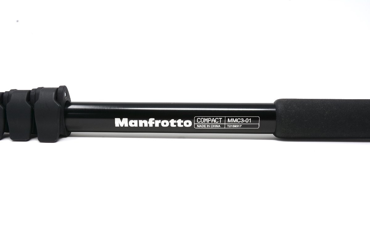 【良品】Manfrotto マンフロット MMC3-01 COMPACT アルミニウム製 一脚 5段 ブラック + 234 MONOPOD TILT HEAD 一脚チルトヘッド 2点セット_画像4