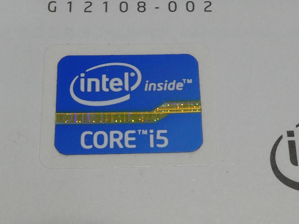 intel CPU Core i5 ロゴエンブレム ステッカー ロゴラベル intel CPU Core i5 ロゴエンブレム ステッカー ロゴラベル