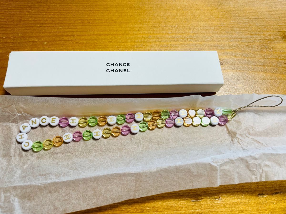 CHANEL チャンス ノベルティ ビーズストラップチャーム - チャーム