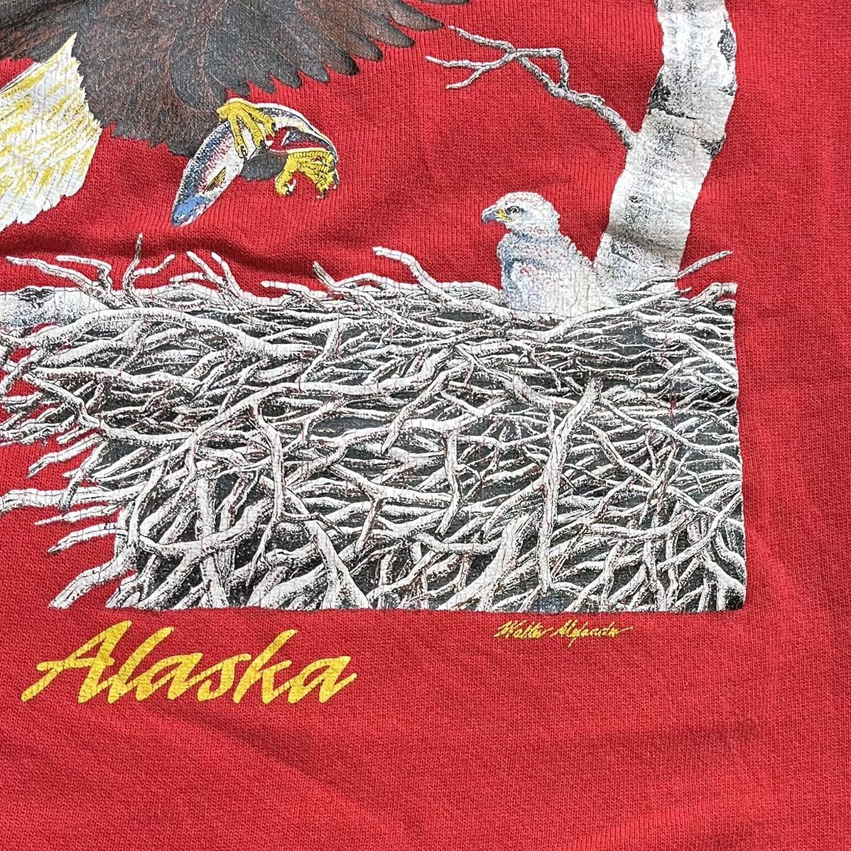 Alaska/Hanesビンテージスウェットシャツ(アメリカ製)_画像6
