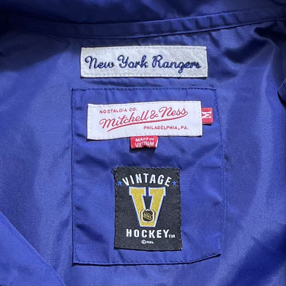 MITCHELL&NESS(USA)NYRANGERSビンテージコーチジャケット