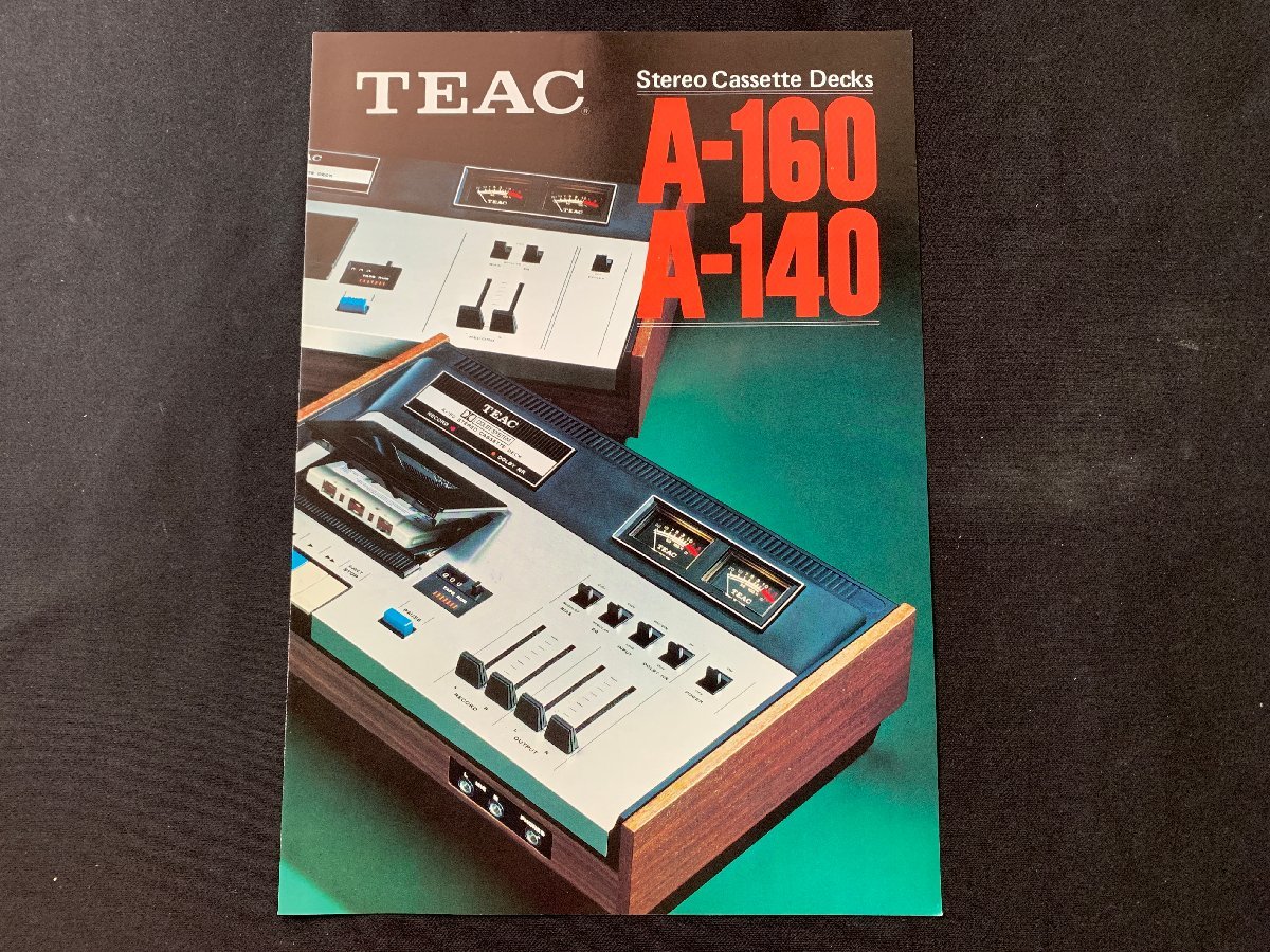 ▼カタログ TEAC カセットデッキ A-160 昭和48.10.1_画像1