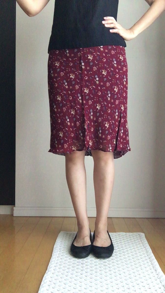 Burgundy skirt from Venice 