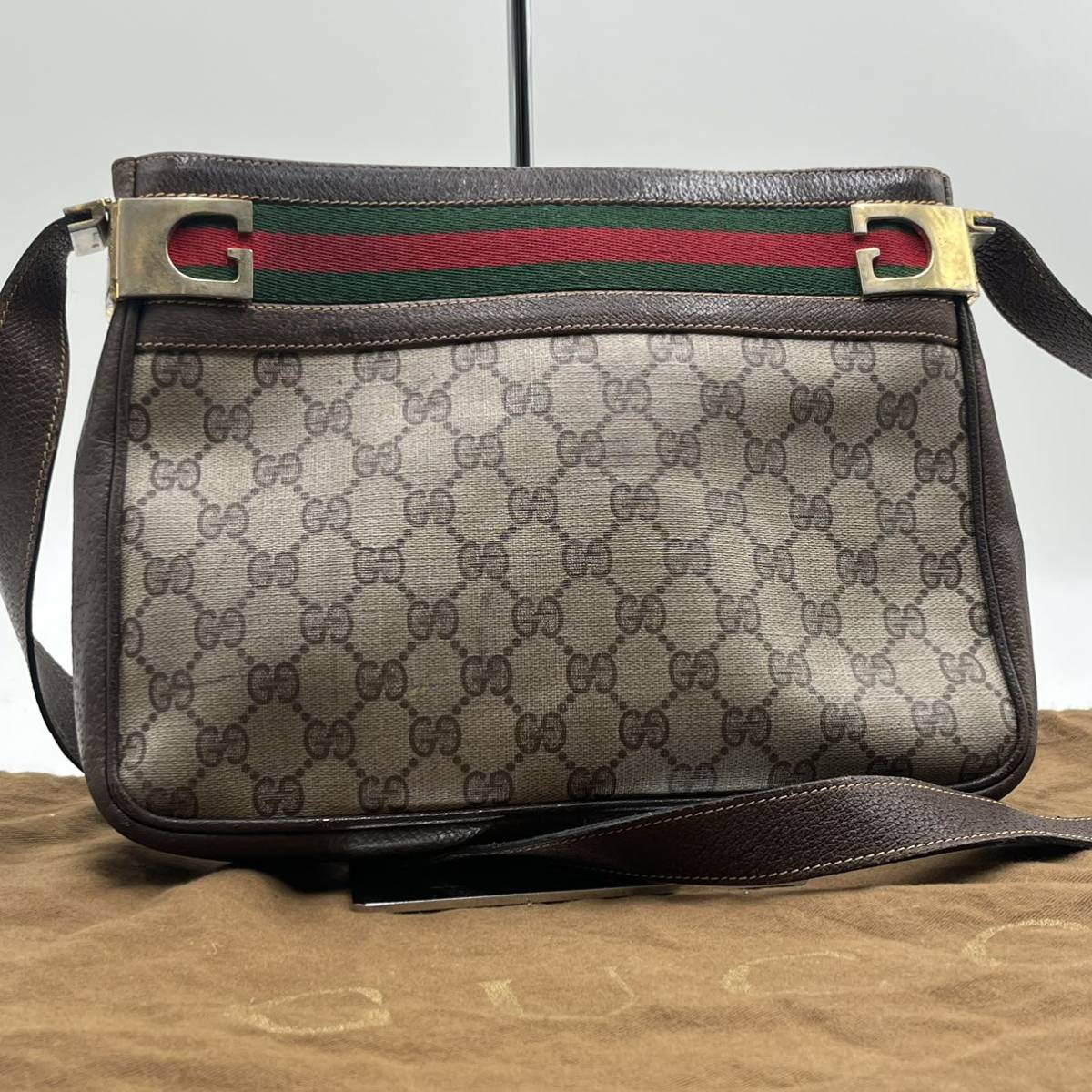 美品』オールドグッチ GUCCI シェリーライン グッチ ヴィンテージ PVC