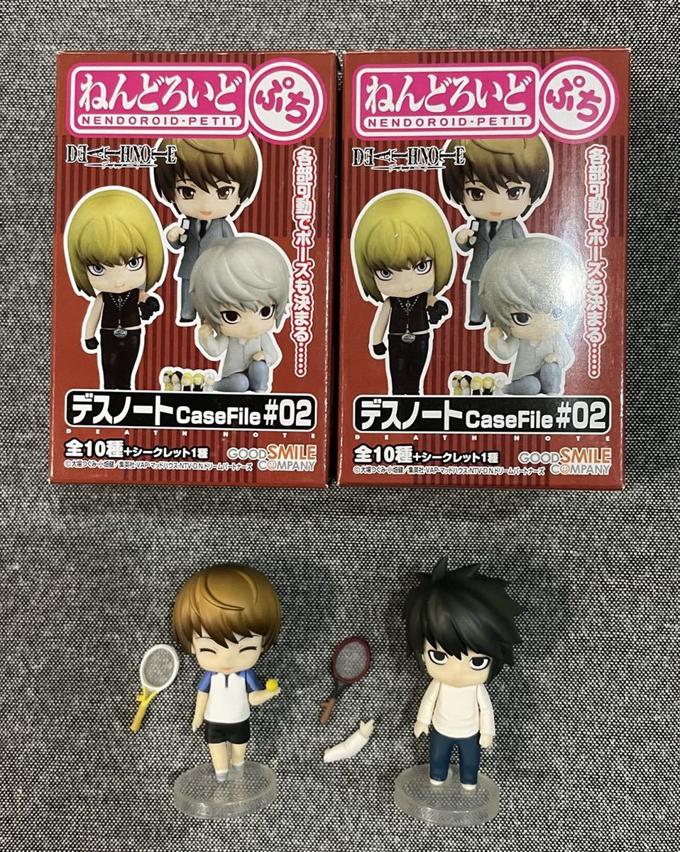 ねんどろいど ぷち デスノート DEATH NOTE Case File #02 夜神月 ライト キラ L エル テニス 2個 セット GOOD SMILE COMPANY ねんぷち_画像1