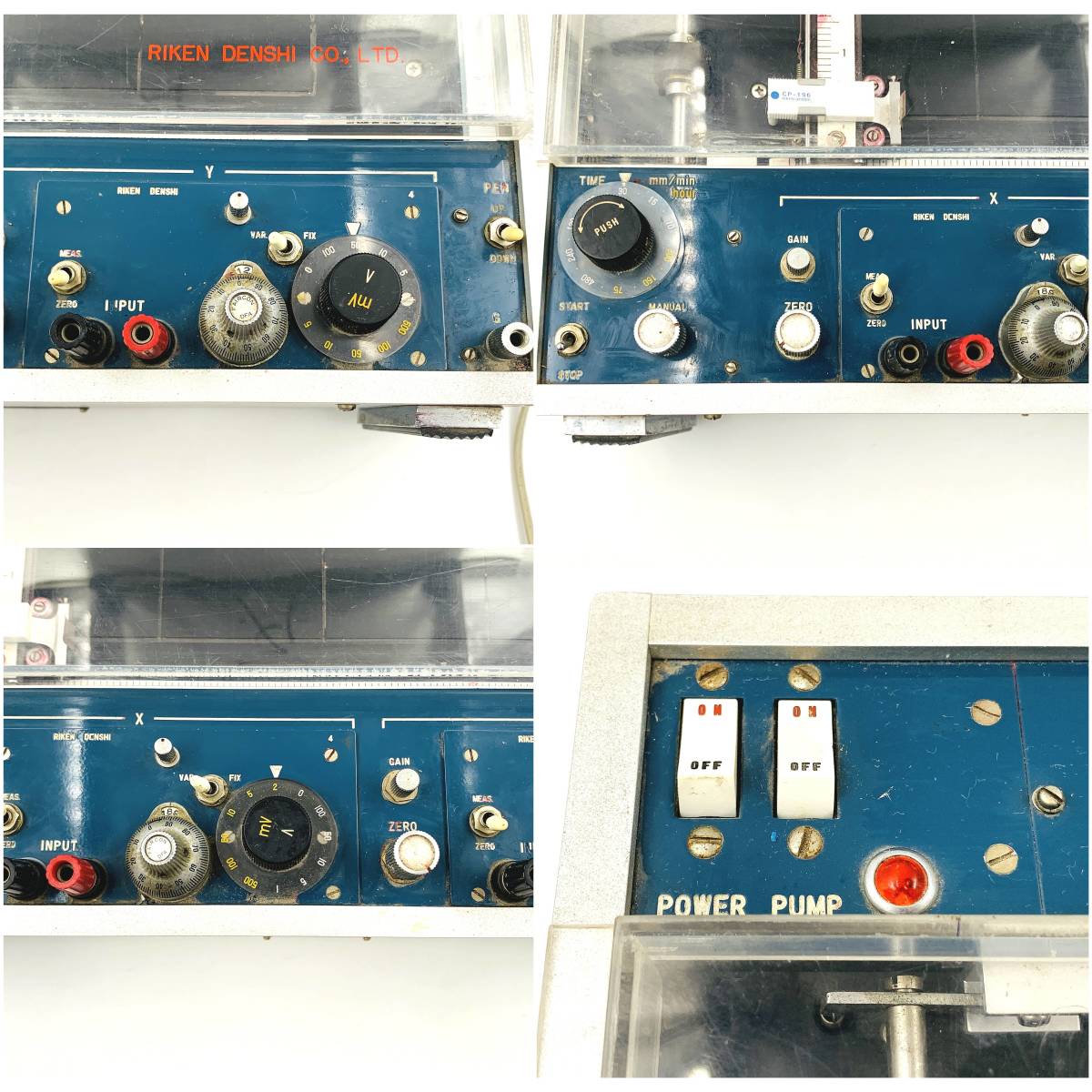 RIKEN DENSHI 理研電子 X-Y Recorder レコーダー F-42C【通電OK 現状品】T_画像4