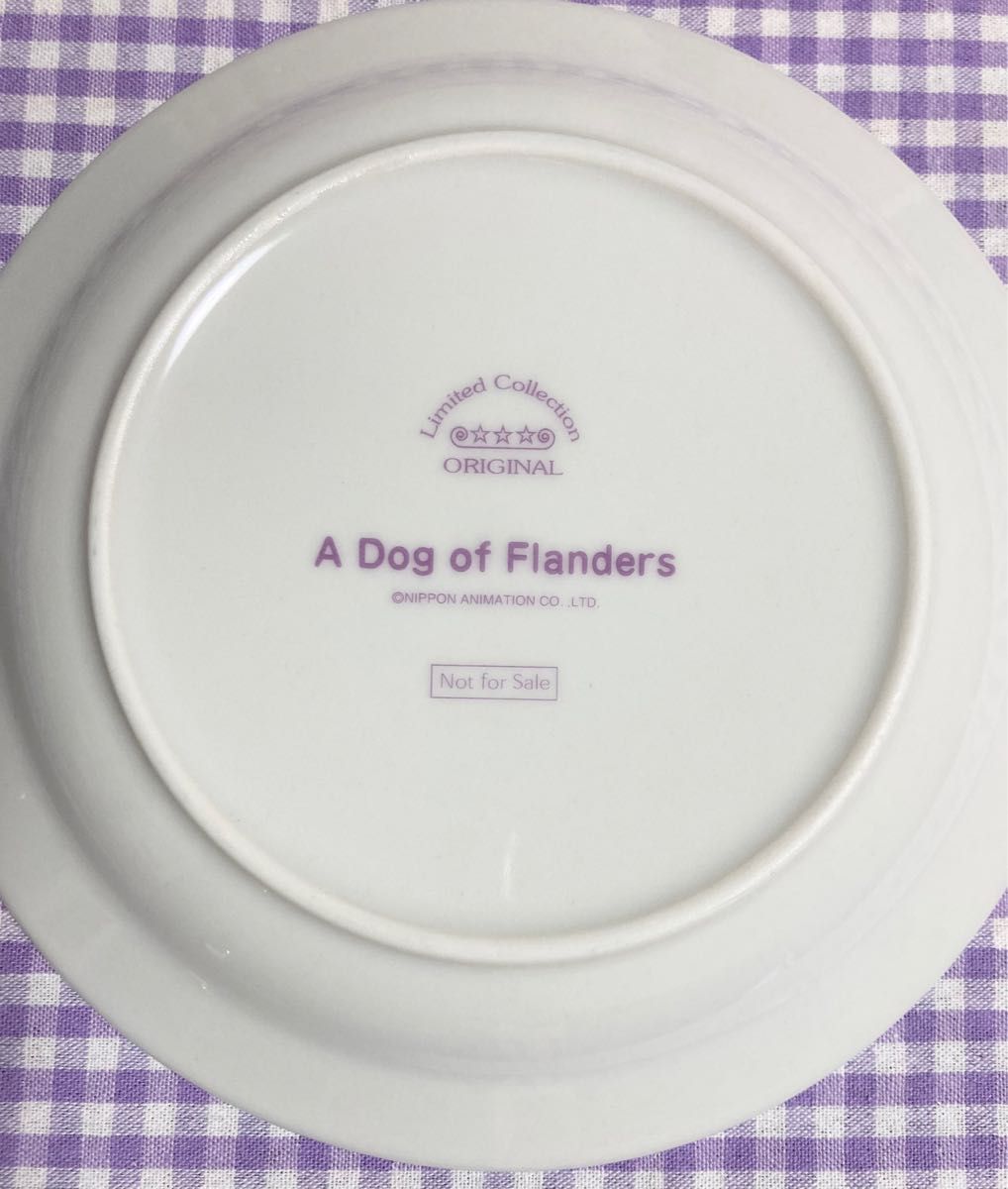 世界名作劇場 絵皿　フランダースの犬　A Dog of Flanders  陶器製プレート　陶器製お皿　限定品　非売品　３個セット