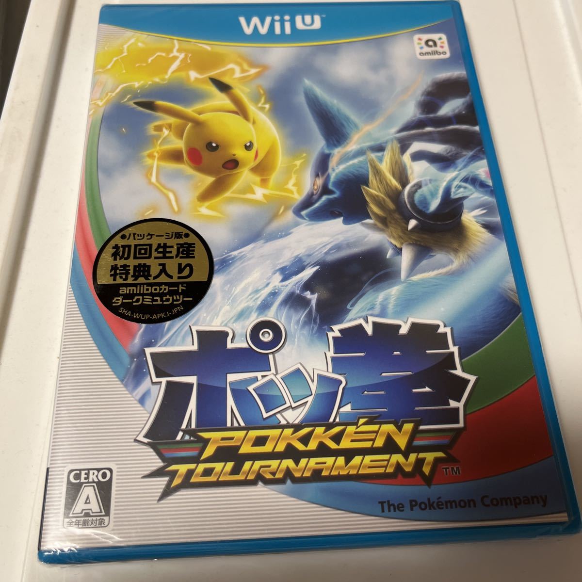 最安 未開封 Nintendo Wii U ポッ拳 amiiboカード 初回限定 ダーク Wii U専用ソフト