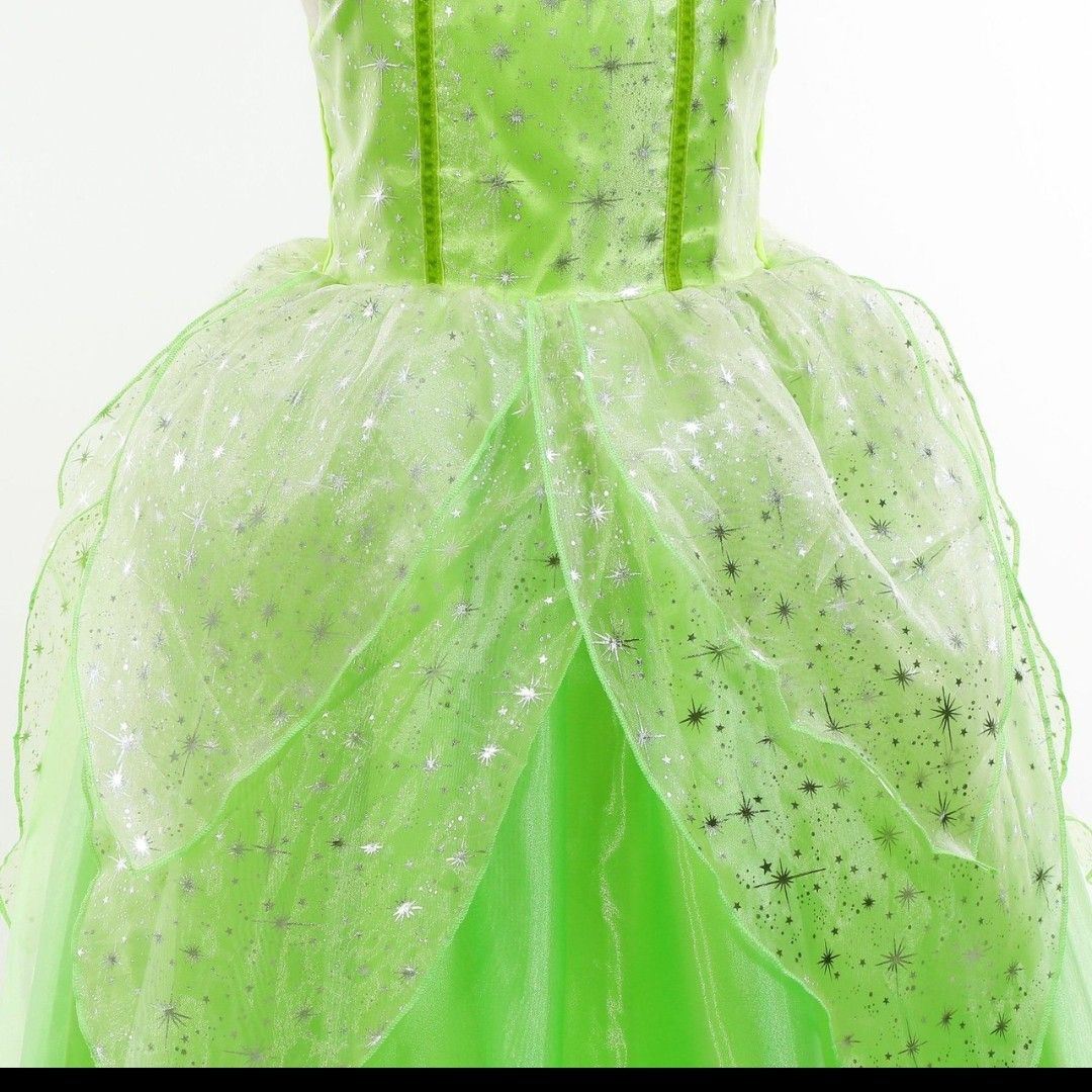 値下げ中 新品 妖精 ティンカーベル ドレス ワンピース 100 ハロウィン 発表会 衣装 仮装 かわいい