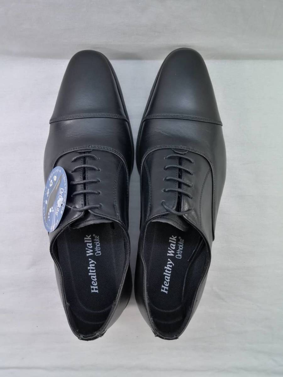 25.0cm 黒 新品 即決 ビジネスシューズ ブラック 革靴 通勤靴 メンズシューズ カジュアルシューズ HW1101-blk-250の画像3