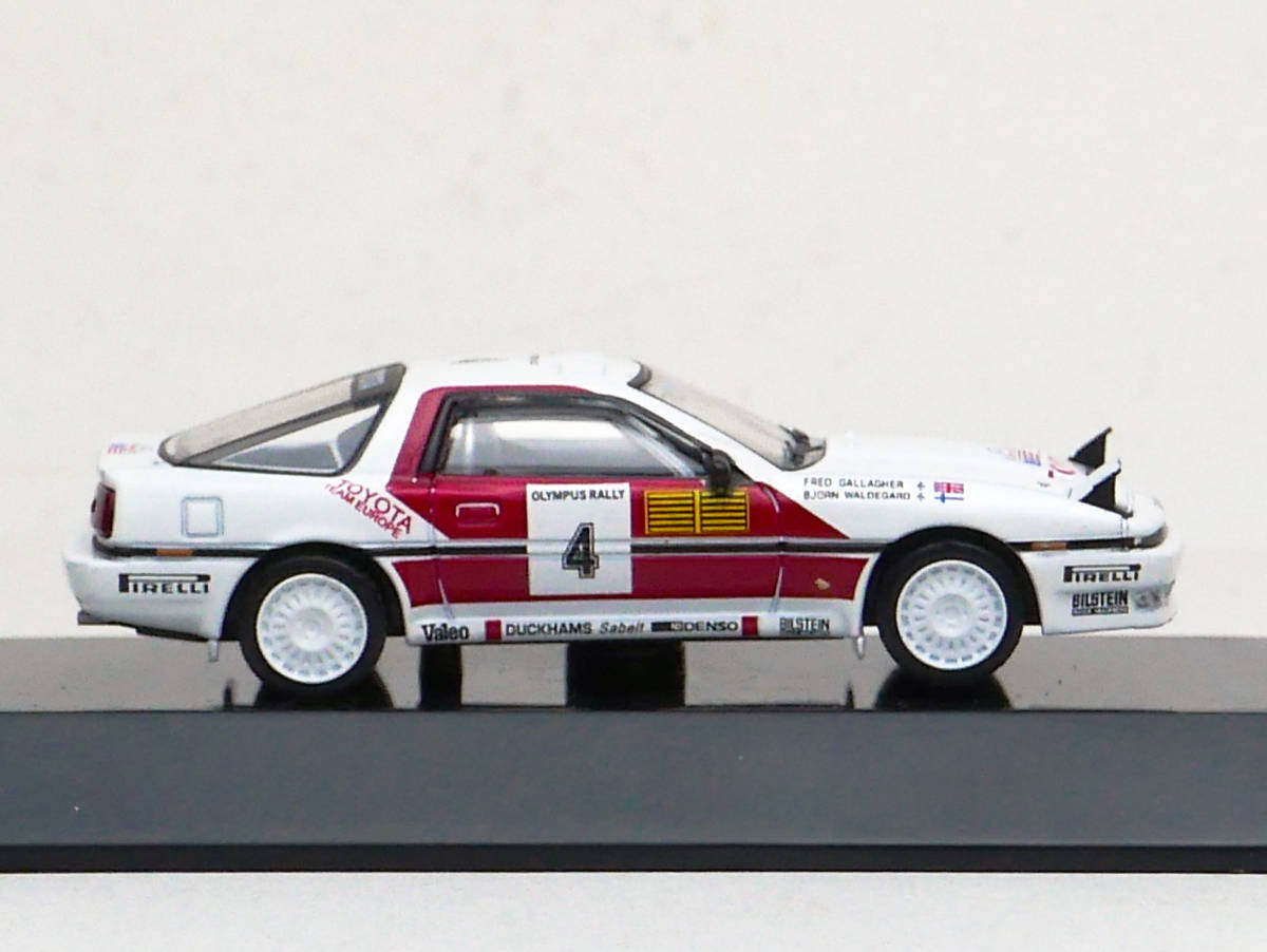 1/64 CM'S トヨタ スープラ[MA70] #4 Olympus Rally 1987 6th ラリーカーコレクションSS12トヨタ2_画像4