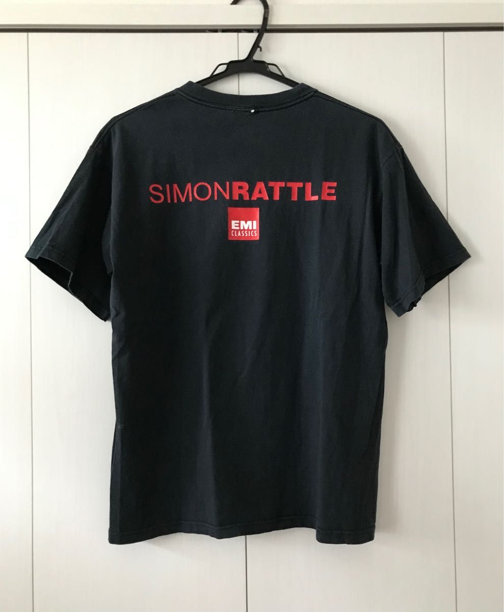 サイモンラトル　ヴィンテージ　Tシャツ　黒　EMI SIMON RATTLE