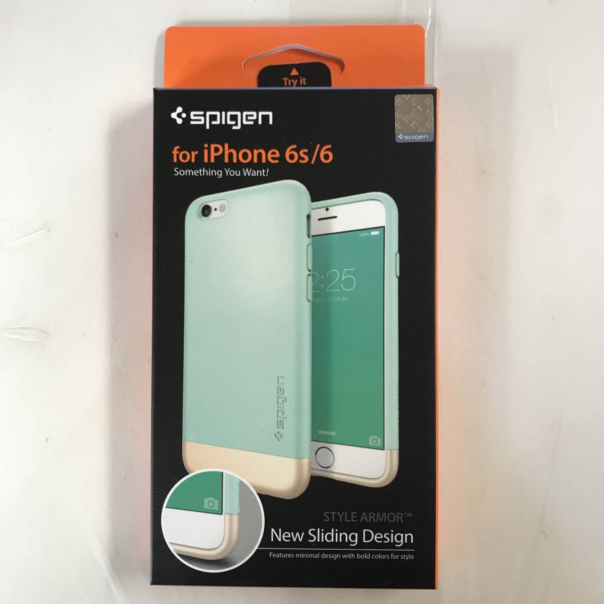 【Spigen】スマホケース iPhone 6/iPhone 6s / SGP11616 Style Armor Mint @8W@8の画像3