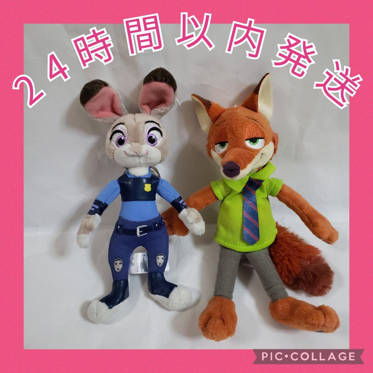 美品】ズートピア ニック ジュディ ぬいぐるみ バッチ ぬいば 2 美品】ズートピア ニック ジュディ ぬいぐるみ バッチ ぬいば 2