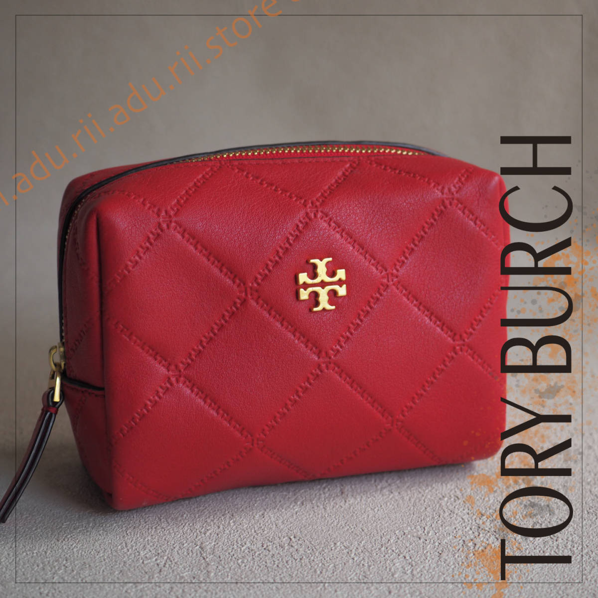 トリー バーチ TORY BURCH　ジョージア ポーチ 40101 レッド / ブランド レディース_画像1