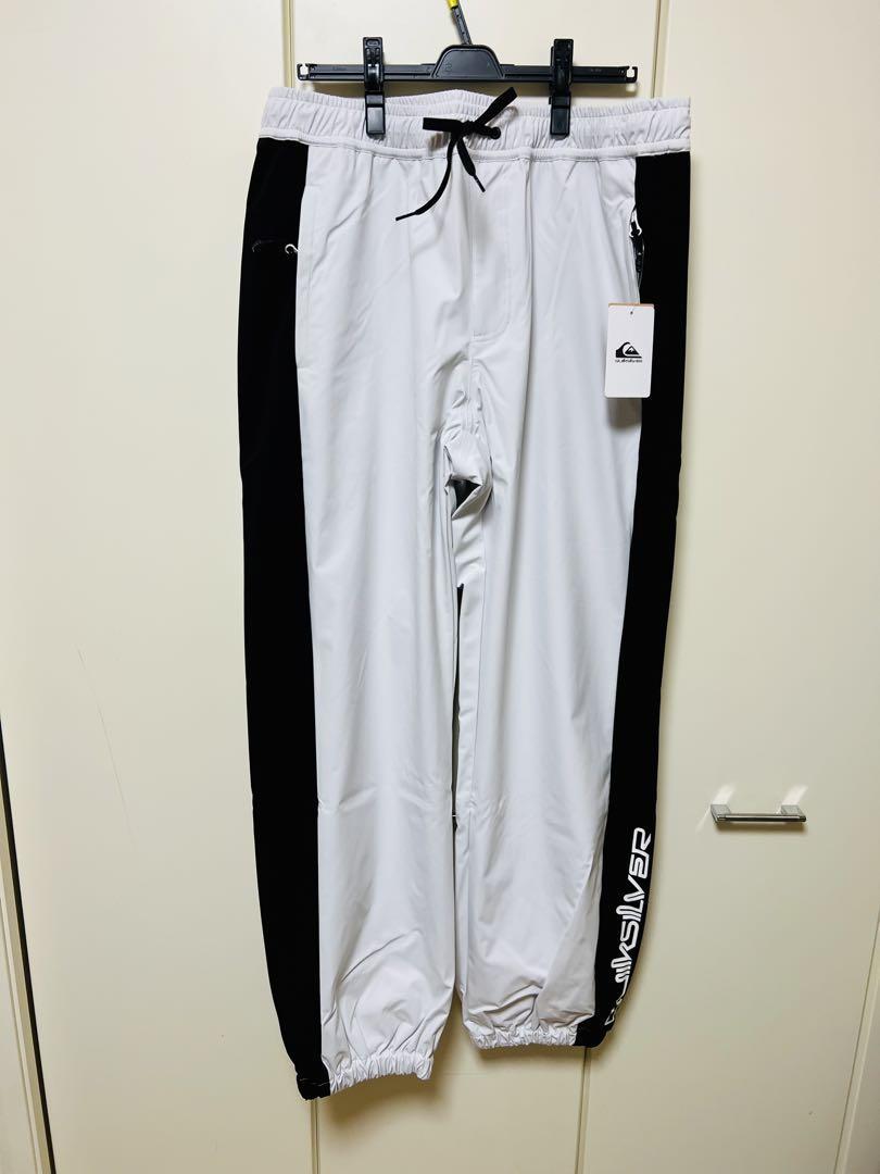新品 クイックシルバー サイドライントラックパンツ ホワイト メンズ L