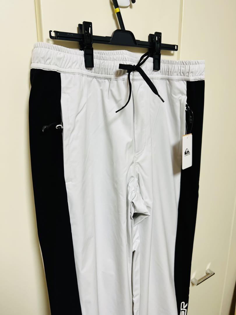 新品 クイックシルバー サイドライントラックパンツ ホワイト メンズ L