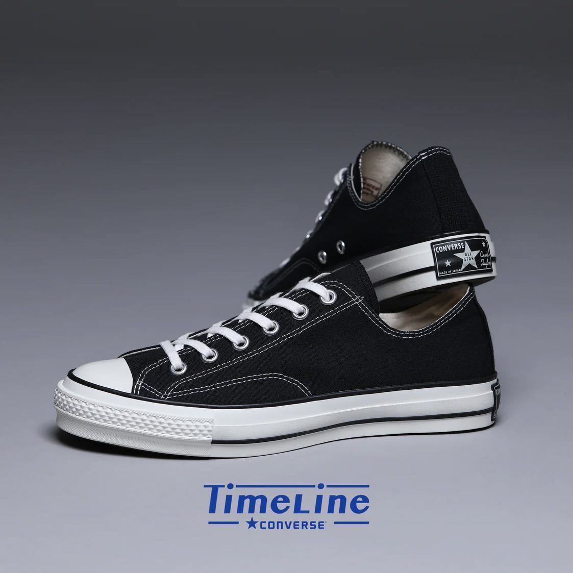 【新品 黒 US9.5 28.0cm TimeLine ALL STAR J VTG 57 OX】 タイムライン converse time line addict ct chuck taylor hi 50 59 one