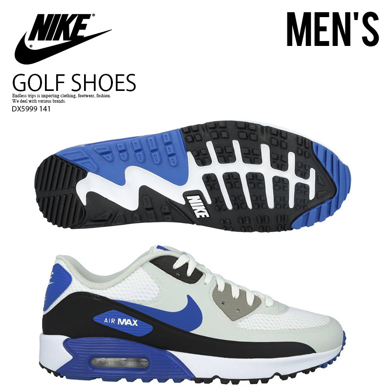 宅配便配送 90 MAX AIR スパイクレス ゴルフシューズ □新品□NIKE