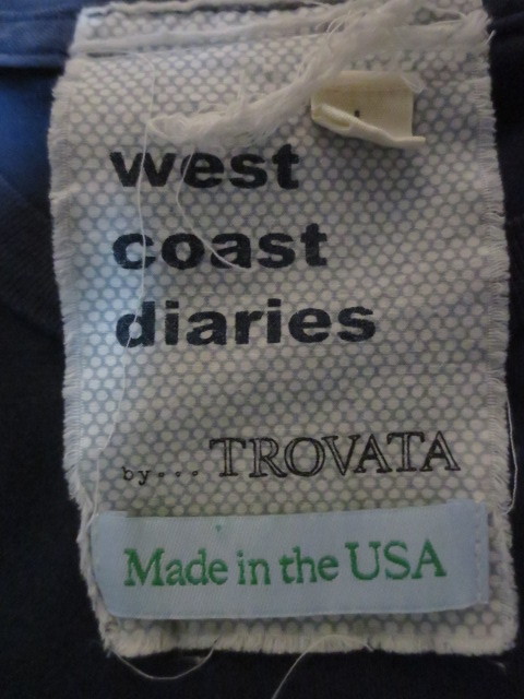 west coast diaries by TROVATA MADE IN THE USA　トロヴァタ　半袖プリントティーシャツ　L　くすんだ紺系　アメリカ製_画像7