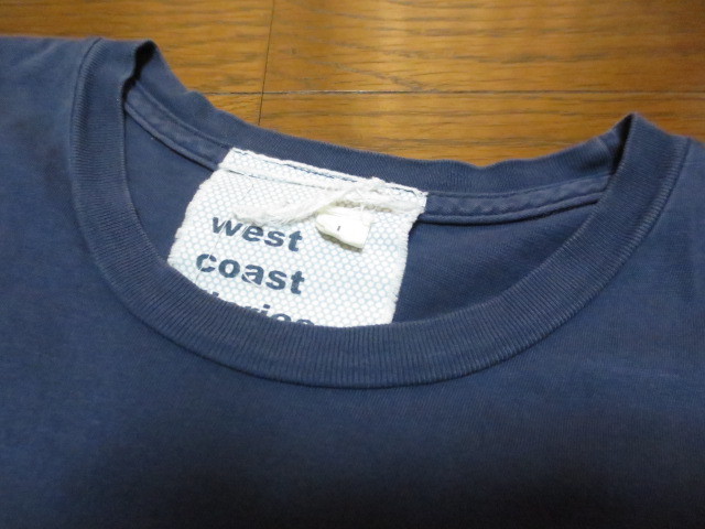 west coast diaries by TROVATA MADE IN THE USA　トロヴァタ　半袖プリントティーシャツ　L　くすんだ紺系　アメリカ製_画像6