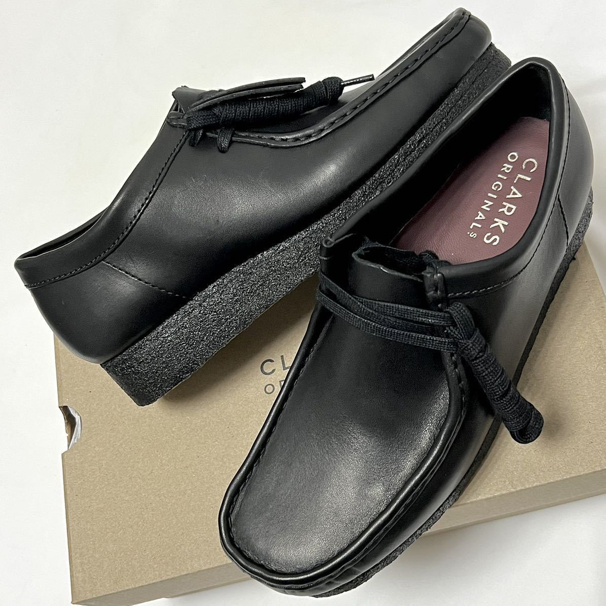27 5cm 新品 クラークス オリジナルス Wallabee ワラビー レザー