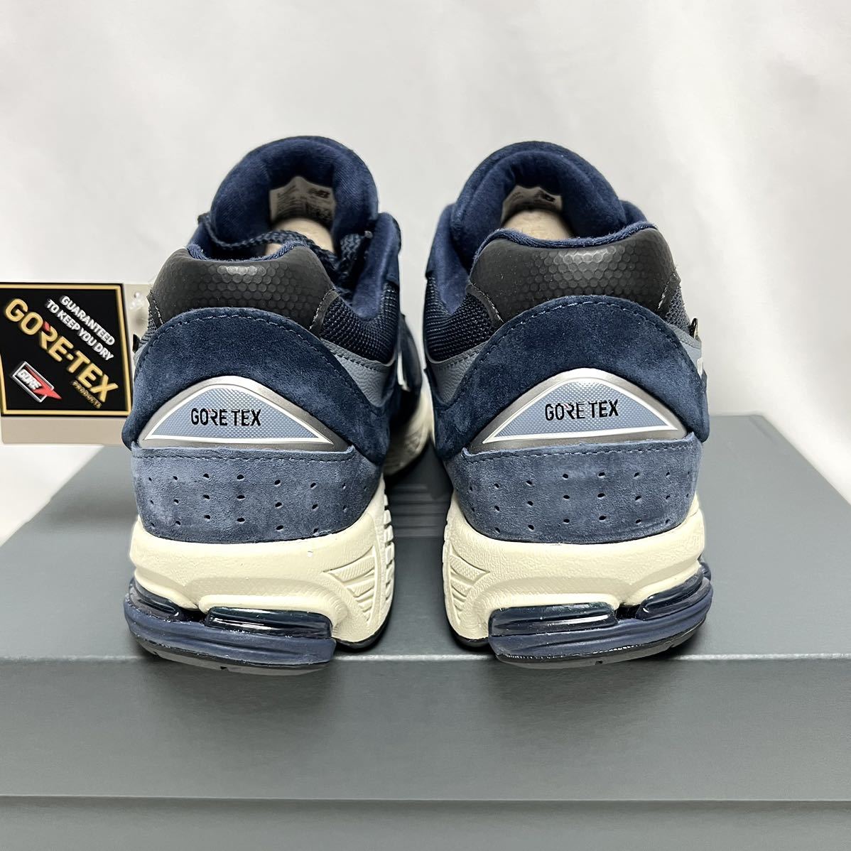 27.5cm 新品 2002R ゴアテックス ネイビー GORETEX 防水 NEWBALANCE ゴア 2002 RXF M2002R レザー GORE-TEX GTX レイン 雨 スニーカー_画像6