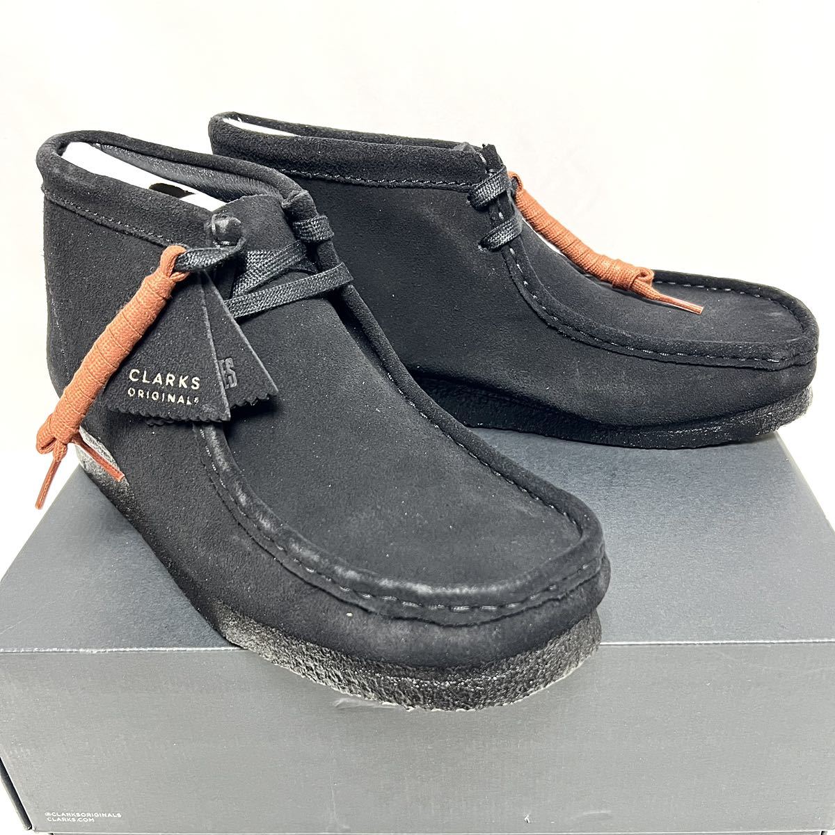 27cm 新品 クラークス オリジナルス Wallabee ワラビー ブーツ 黒 UK9