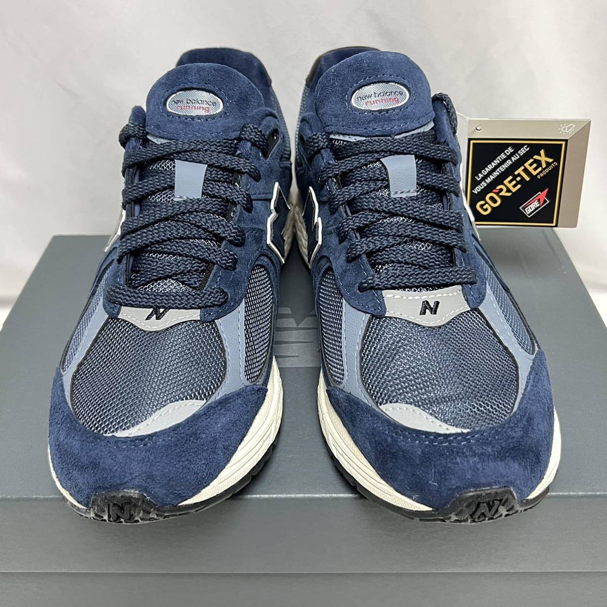 27.5cm 新品 2002R ゴアテックス ネイビー GORETEX 防水 NEWBALANCE ゴア 2002 RXF M2002R レザー GORE-TEX GTX レイン 雨 スニーカー_画像4