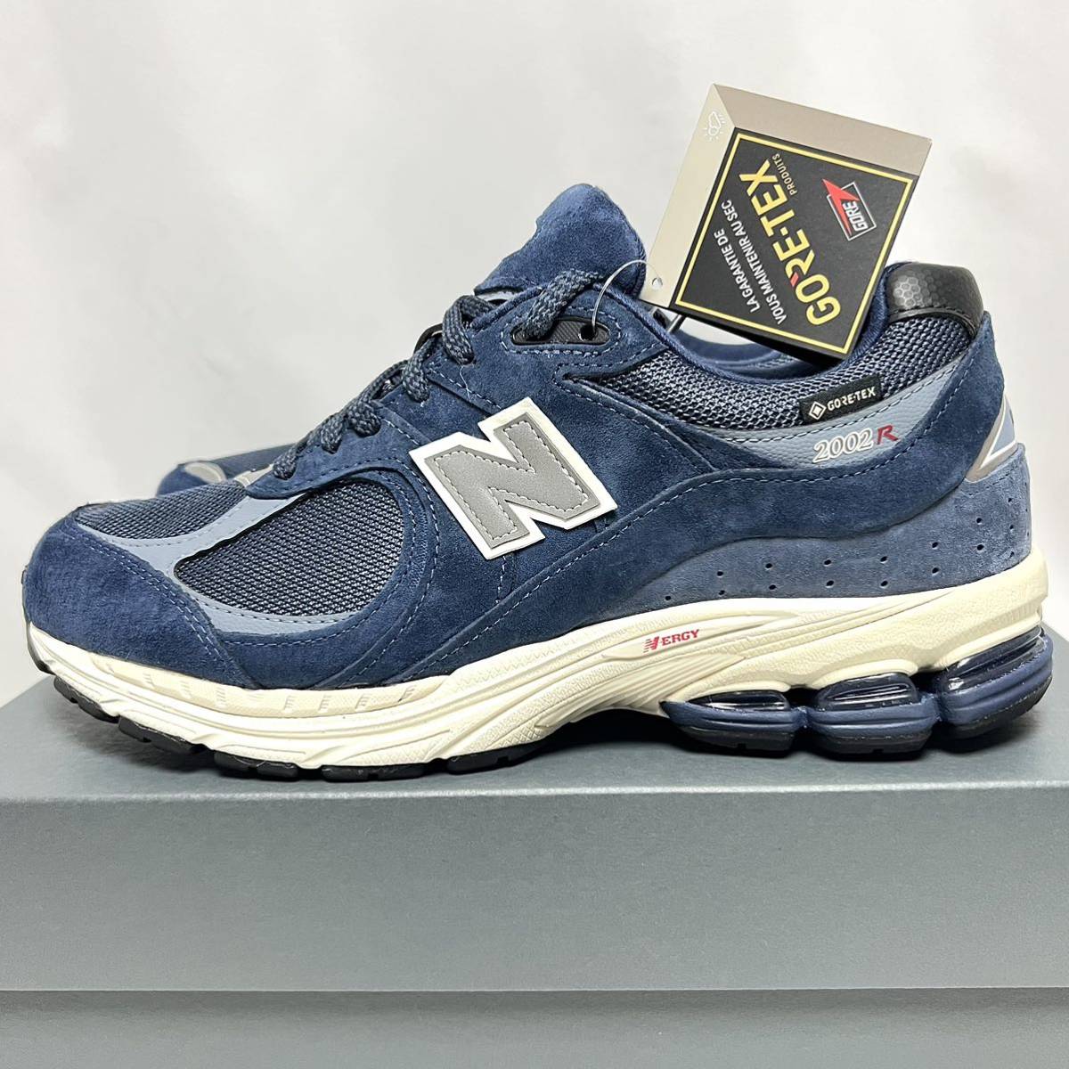 27.5cm 新品 2002R ゴアテックス ネイビー GORETEX 防水 NEWBALANCE ゴア 2002 RXF M2002R レザー GORE-TEX GTX レイン 雨 スニーカー_画像5