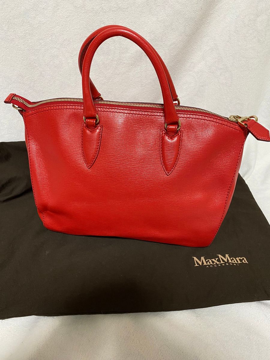 新品・未使用 Max Mara マックスマーラ　 2wayバッグ ハンドバッグ ショルダーバッグ レザー 牛革